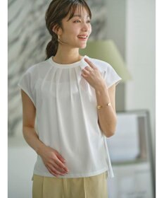 ANY SIS S 【UVカット・接触冷感・撥水・汗ジミ防止】プレーティングジャージー フレンチスリーブ カットソー