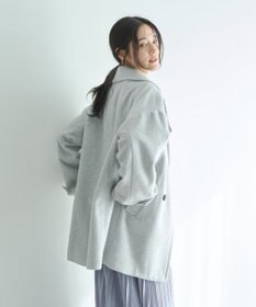 YECCA VECCA ウール混ミドル丈スタンドカラーコート