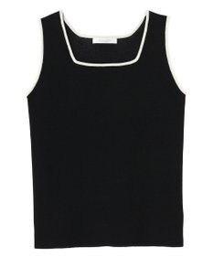 Green Parks ノースリーブスクエアニットプルオーバー