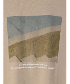 Green Parks バックフォトプリント半袖チュニック