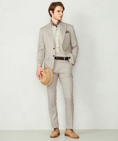 JOSEPH ABBOUD 【予約受注生産】リヨセルリネンシャンブレー パンツ