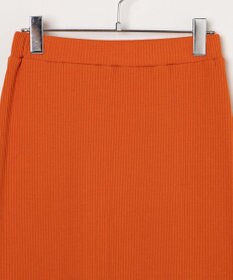 WEGO カラーリブイージーロングスカート