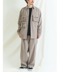 CRAFT STANDARD BOUTIQUE ポリエステルツイルポケッタブルシャツ