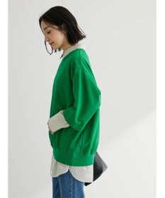 Green Parks コットンＵＳＡミニ裏毛七分袖トレＴＥＥ