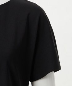 23区 L 【エステータ】トリアセストレッチクロス タック ブラウス