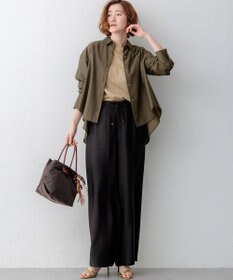 23区 【先行予約】ブライトカルゼ ワイド パンツ