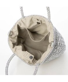 UNBILLION cachecache 柄編みメタリックヤーン2wayミニトート