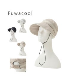 MOONBAT 【遮光100％/UVカット100％/遮熱】フワクール (Fuwacool)  日差しを完全遮断ガード 2WAY ジョッキー バイザー 帽子 ひも付き/手洗い可能/サイズ調整可能/取り外し可能