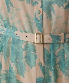 GRACE CONTINENTAL シャドーフラワープリントワンピース