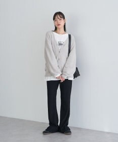 earth music&ecology セルフカットテレコフレアパンツ