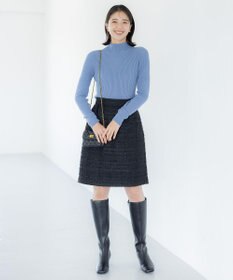 組曲 ホールガーメント ハイネックニット