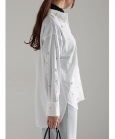 Te chichi ビジューデザインシャツ《2025winter catalog item》