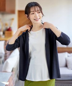 Tiaclasse 【新色追加・UVケア・接触冷感】“やみつき”着ながしロングカットソーカーデ