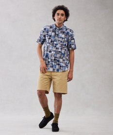 J.PRESS MEN パッチワーク プルオーバーシャツ