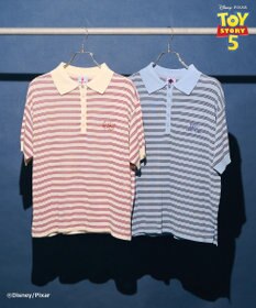 AMERICAN HOLIC 【TOY STORY 5】ボーダー半袖ニットポロ
