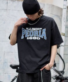 WEGO 【機能T】接触冷感アクセ付きグラフィックT