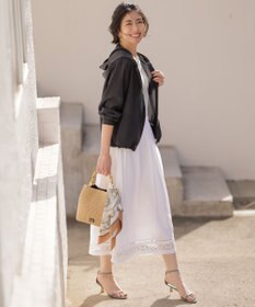 J.PRESS LADIES 【冷房対策に】RELAXION Sheer ボイル フーデッド ジャケット