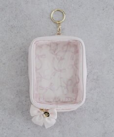 Maison de FLEUR リボンプリントクリアポーチ