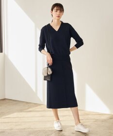 ICB 【WEB限定カラーあり・洗える】シンセティックハイゲージ Vネックプルオーバー