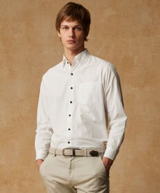 JOSEPH ABBOUD 【オーガニックコットン使用】ジオメトリックパターンシャツ