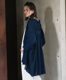 YECCA VECCA リブMIXシアーオーバーシャツ