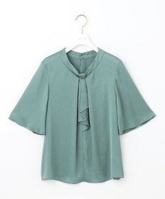 ANY SIS 【洗える】メタルパーツボウタイ ブラウス