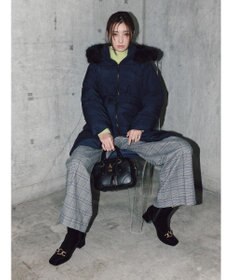 Te chichi 【宮本茉由着用】フードロングダウンコート