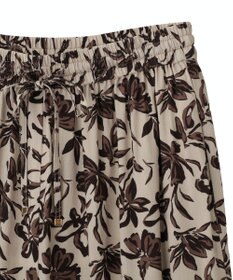 YECCA VECCA アートプリントスリットワイドパンツ