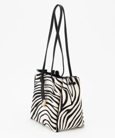 23区 【CLASSY.12月号掲載】カウヘアー ミニ巾着 バッグ