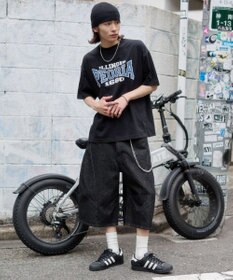 WEGO 【機能T】接触冷感アクセ付きグラフィックT