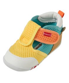 MIKI HOUSE HOT BISCUITS 【11.5-13.5cm】かかと顔 メッシュ ファーストベビーシューズ