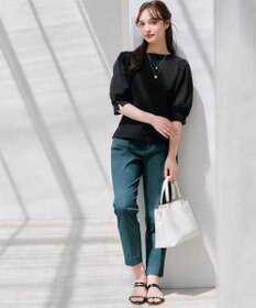 ANY SIS 【接触冷感・UVカット・撥水】クールタッチテーパード パンツ