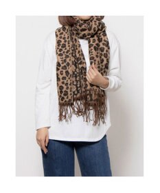 UNBILLION カシュネ cache nez / ヒョウ柄ジャカードストール