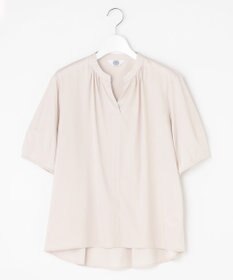 J.PRESS LADIES 【接触冷感】プレーティングジャージー ペプラム カットソー