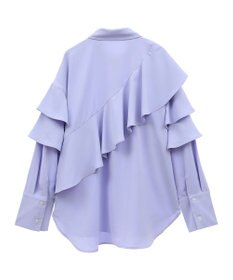 earth music&ecology アシメラッフルシャツ