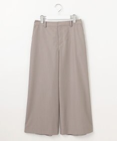 J.PRESS LADIES S 【洗える】ソフトシャンブレー クロップド パンツ