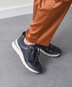 INTER-CHAUSSURES 【Tamaris】サイドジップ5cmヒールスニーカー