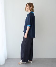 YECCA VECCA 配色ワイドポロニット