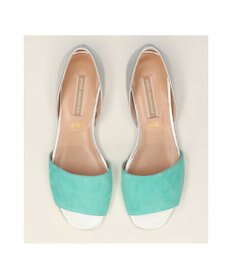 INTER-CHAUSSURES 【INTER-CHAUSSURES】異素材コンビオープントウパンプス