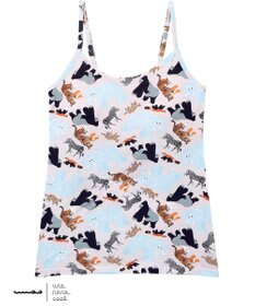 une nana cool MADE WITH 京都市動物園 カップ付きキャミソール