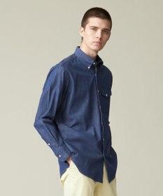 J.PRESS MEN デニムルックツイル ボタンダウンシャツ