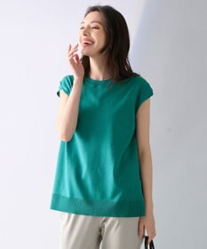 ANY 【洗濯機可】フレンチスリーブニットプルオーバー