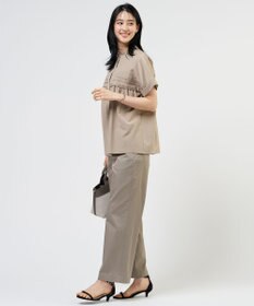 J.PRESS LADIES S ソフトシアークロス フレンチスリーブ ブラウス