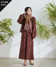 Tiaclasse 【洗える】大人上品なニットカーデ＋ワンピースセット