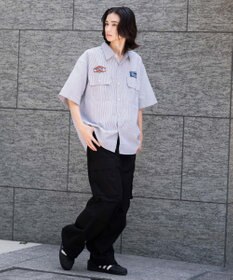 WEGO 【ユニセックス着用ITEM/MLサイズ展開】オックスフォードワッペンシャツ（SS）