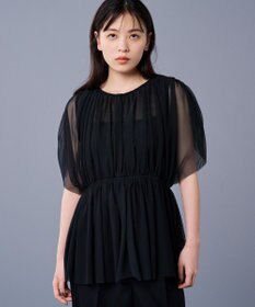 uncrave 【洗濯機洗い可】カクテル チュール ブラウス（uncrave STANDARD）