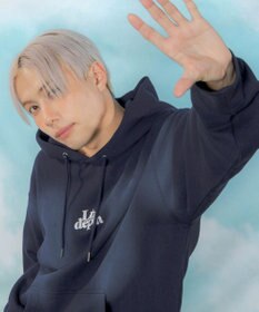 WEGO 【ユニセックス着用ITEM】ハートモチーフプルパーカー