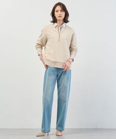 J.PRESS LADIES L 【洗える】BASIC STRETCH DENIM ボーイフィット デニム
