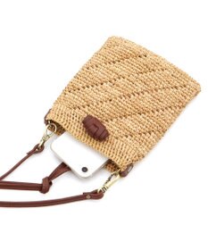 IBIZA ラフィア　スマートフォンポシェット