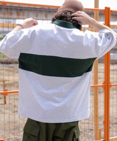 WEGO ワンポイントカラーブロックプルオーバー